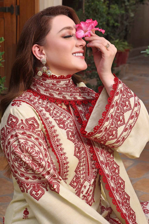 ANEELA’S UNSTITCHED WINTER DHANAK EMBROIDERED 3PC WITH DHANAK EMBROIDERED SHAWL (SYT-134)